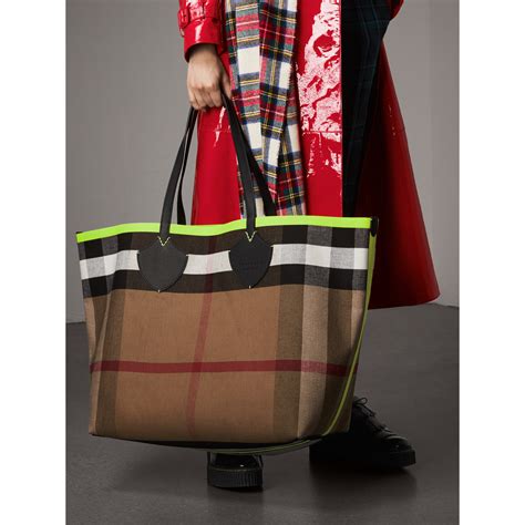 burberry reversible checker totes.